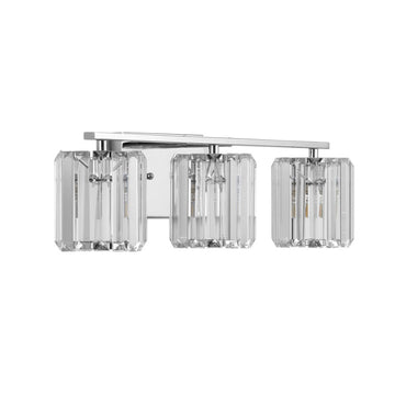 Coco Prism Vintage Metal/Glass Classic Glam LED Vanity Light - JONATHAN Y